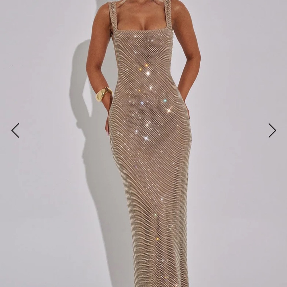 Babyboo Petra Gold Maxi Dress